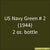 U.S. Navy GREEN No. 2 (1944-1945) 2 oz. bottle (Airbrush-ready) tcp-1033-2