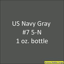 U.S. Navy GRAY 5-N # 7 1 oz bottle (Airbrush-ready) Tru-Color Paint - Arizona Hobbies LLC