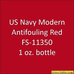 U.S. Navy Modern ANTI-FOULING RED 2011-on FS-11350 1 oz bottle (Airbrush-ready) Tru-Color Paint - Arizona Hobbies LLC
