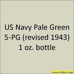 U.S. Navy PALE GREEN 5-PG (revised 1943) 1 oz bottle (Airbrush-ready) Tru-Color Paint - Arizona Hobbies LLC