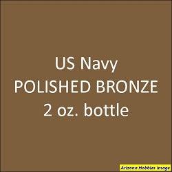 U.S. Navy POLISHED BRONZE (Propellers) 2 oz bottle (Airbrush-ready) Tru-Color Paint SPECIAL ORDER ONLY - Arizona Hobbies LLC