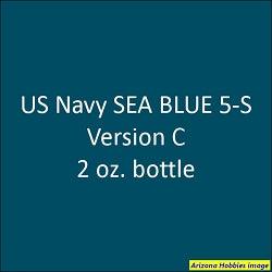 U.S. Navy SEA BLUE 5-S Version C 2 oz bottle (Airbrush-ready) Tru-Color Paint SPECIAL ORDER ONLY - Arizona Hobbies LLC