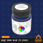 U.S. Air Force DARK BLUE FS-35045 1-oz bottle (Air-brush) Tru-Color Paint-with color swatch-Arizona Hobbies