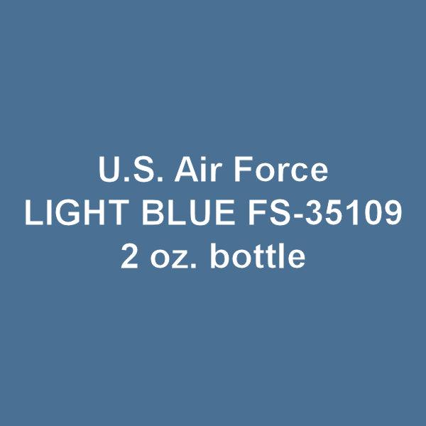 U.S. Air Force LIGHT BLUE FS-35109 2-oz bottle (Air-brush) Tru-Color Paint SPECIAL ORDER ONLY-with color swatch-Arizona Hobbies