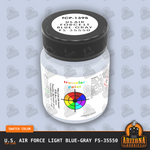 U.S. Air Force LIGHT BLUE-GRAY FS-35550 1-oz bottle (Air-brush) Tru-Color Paint SPECIAL ORDER ONLY-with color swatch-Arizona Hobbies