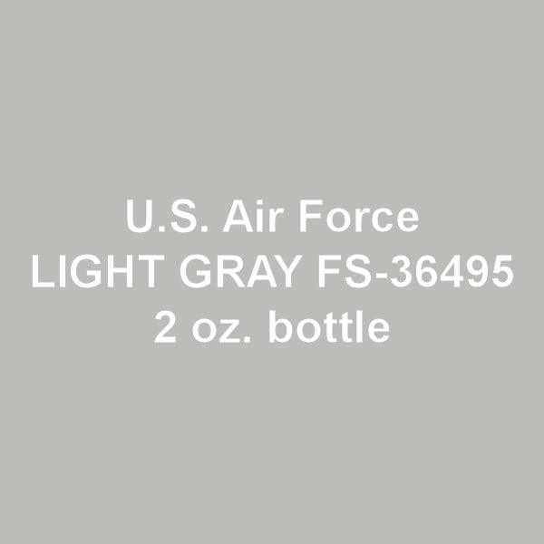 U.S. Air Force LIGHT GRAY FS-36495 2-oz bottle (Air-brush) Tru-Color Paint SPECIAL ORDER ONLY-with color swatch-Arizona Hobbies