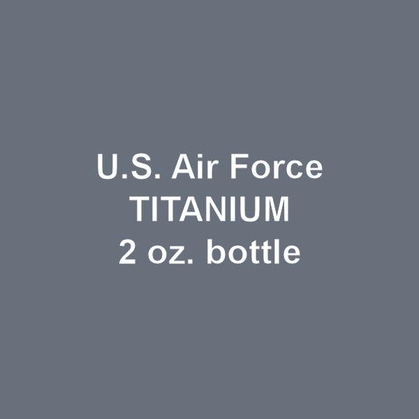 U.S. Air Force TITANIUM 2-oz bottle (Air-brush) Tru-Color Paint SPECIAL ORDER ONLY-with color swatch-Arizona Hobbies