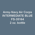 U.S. Army-Navy Air Corps INTERMEDIATE BLUE ANA-608 2-oz bottle (Air-brush) Tru-Color Paint SPECIAL ORDER ONLY-with color swatch-Arizona Hobbies