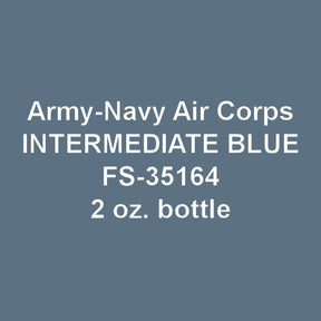 U.S. Army-Navy Air Corps INTERMEDIATE BLUE ANA-608 2-oz bottle (Air-brush) Tru-Color Paint SPECIAL ORDER ONLY-with color swatch-Arizona Hobbies