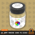 U.S. Army and Marine Corps SAND (Helicopters) FS-33303 1-oz bottle (Air-brush) Tru-Color Paint-with color swatch-Arizona Hobbies
