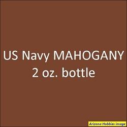 U.S. Navy MAHOGANY 2-oz bottle (Air-brush) Tru-Color Paint SPECIAL ORDER ONLY-with color swatch-Arizona Hobbies