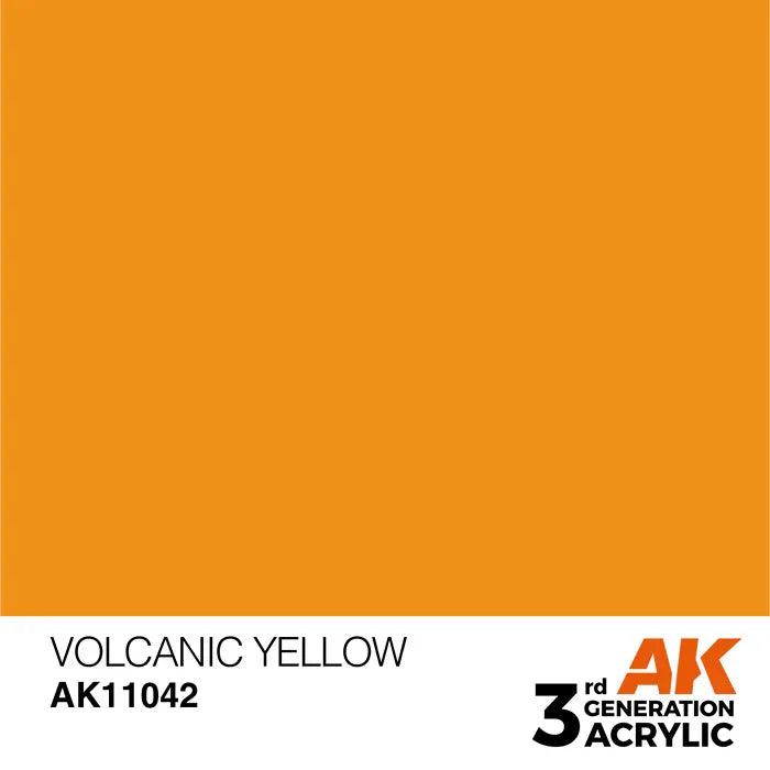 VOLCANIC YELLOW AK Interactive 3G Acrylic (.57 oz.) bottle-Arizona Hobbies