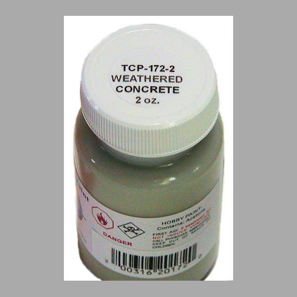 WEATHERED CONCRETE 2-oz bottle (Air-brush) Tru-Color Paint SPECIAL ORDER ONLY-with color swatch-Arizona Hobbies