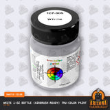 WHITE 1-oz Bottle (Air-brush) Tru-Color Paint-with color swatch-Arizona Hobbies