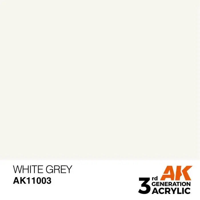 WHITE GREY AK Interactive 3G Acrylic (.57 oz.) bottle-Arizona Hobbies