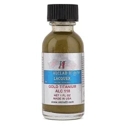 Alclad II Titanium Gold Lacquer for Scale Models - ALC 118 - Arizona Hobbies LLC