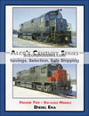 Alco Century Series six-axle book featuring images of diesel locomotives in various liveries