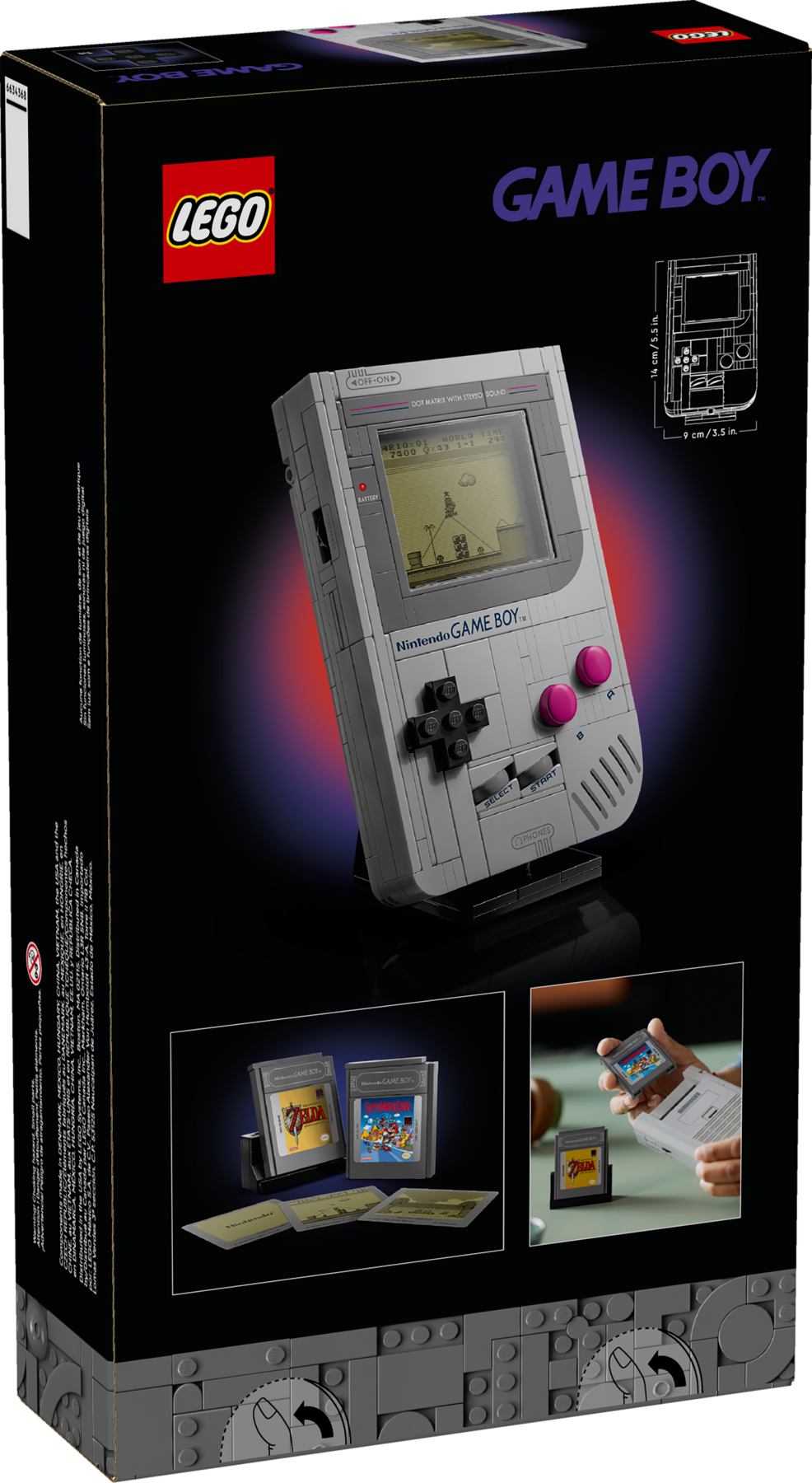 LEGO Game Boy 72046 box back