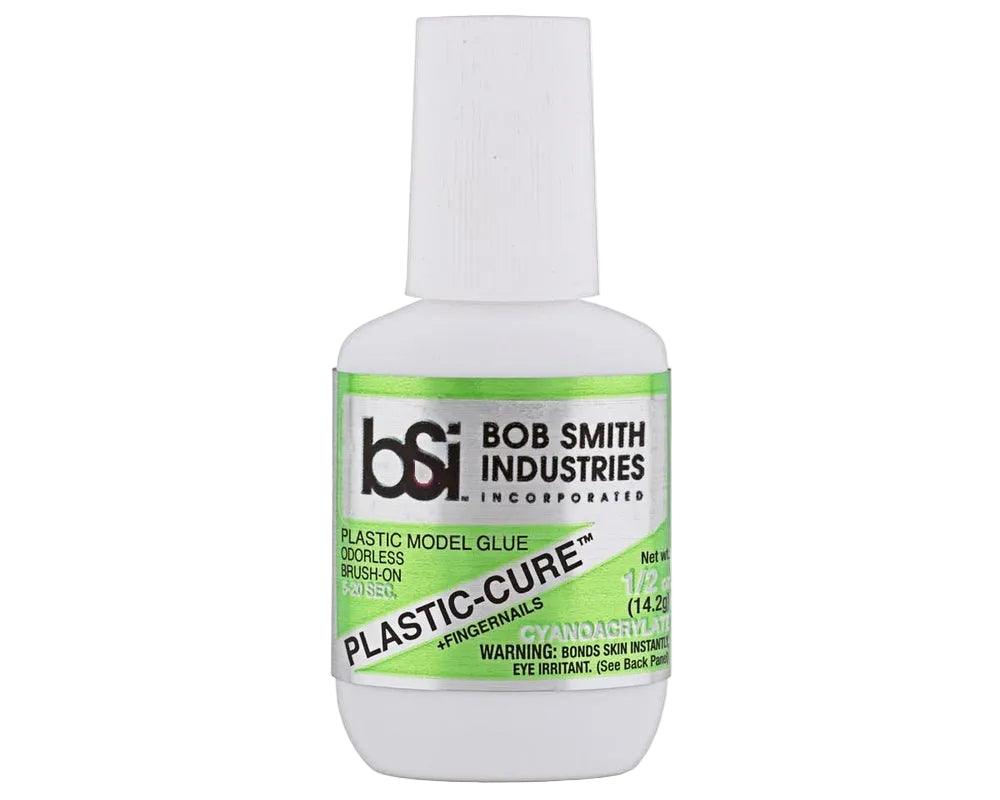 PLASTIC-CURE Odorless Model Super Glue 1/2-oz Bob Smith Ind