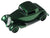 1:24 scale model car finished in Candy Green enamel paint for models, showing a sleek top view.