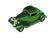 1:24 scale model car painted in Candy Lime Green model paint with a shiny finish