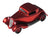 1:25 scale classic car model in Candy Ruby Red model enamel paint with shiny finish and detailed wheels
