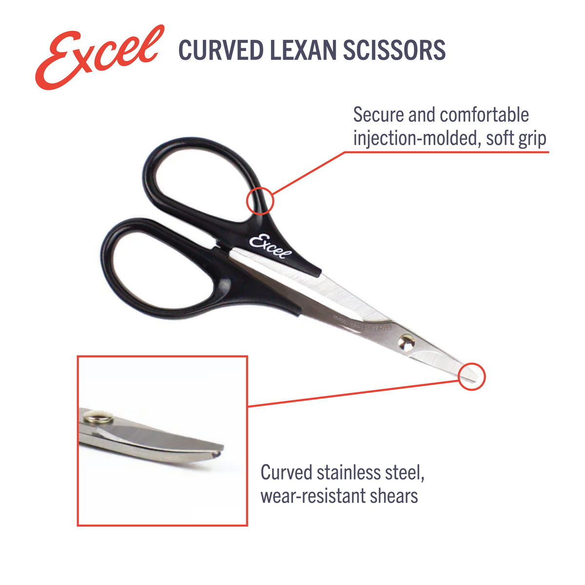 Curved Lexan Scissors