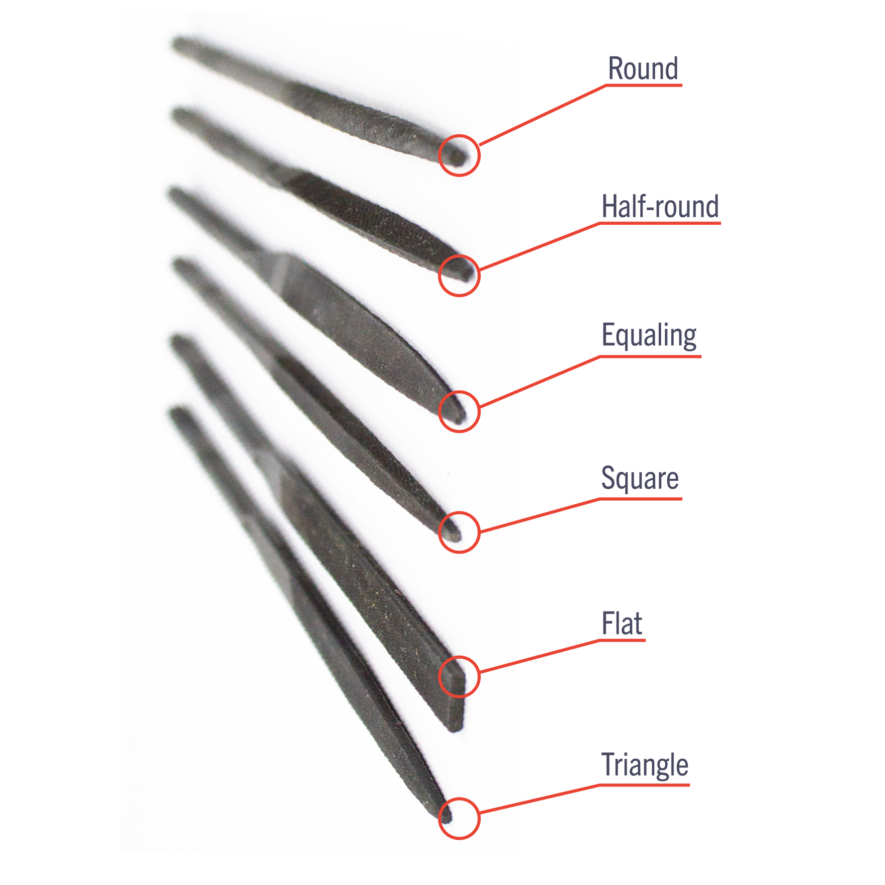 6 Assorted Needle Files Set