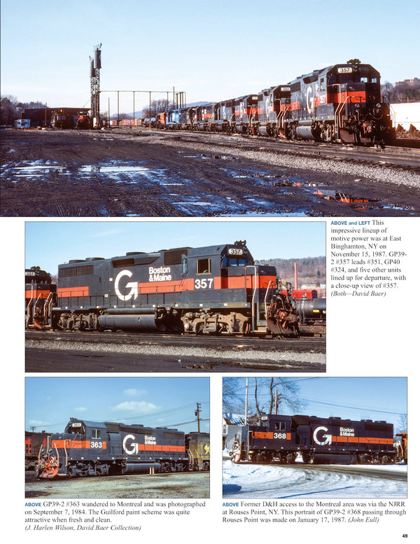 Boston & Maine Power In Color: Switchers, Freight, Passenger & RDC Cars