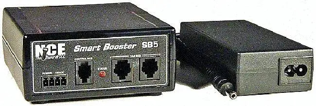 NCE 524-027 SB5 (Smart Booster) Entry Level 5 Amp DCC System w/International Power Supply - Arizona Hobbies LLC