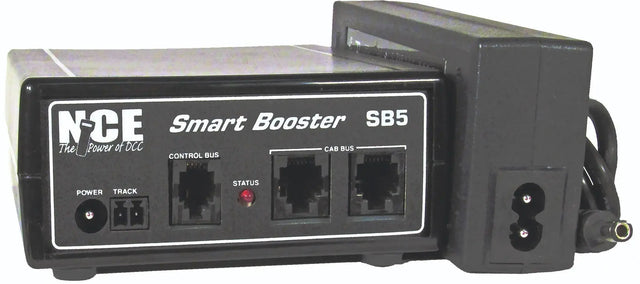 NCE 524-037 SB5 UK 5-amp Smart Booster with International Power Supply and UK Power Cord - Arizona Hobbies