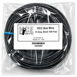 NCE 524-284 DCC Main Bus Wire – Black 25 Feet (14 AWG)