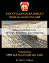 Pennsylvania Railroad diesel locomotive book featuring EMD and Alco freight cab units in full color