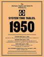 Santa Fe Railway 1950 System Time Table Reprint - Arizona Hobbies LLC