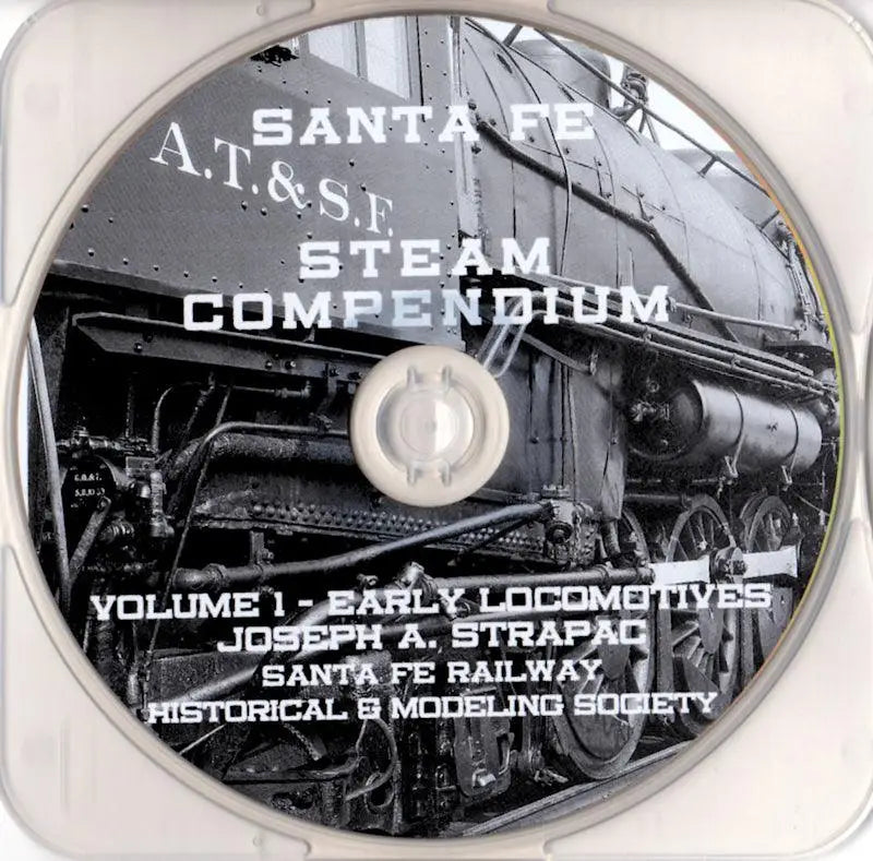 Santa Fe Steam Locomotive Compendium Volume 1 Early Locomotives (on CD-ROM) - Arizona Hobbies LLC