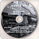 Santa Fe Steam Locomotive Compendium Volume 1 Early Locomotives (on CD-ROM) - Arizona Hobbies LLC