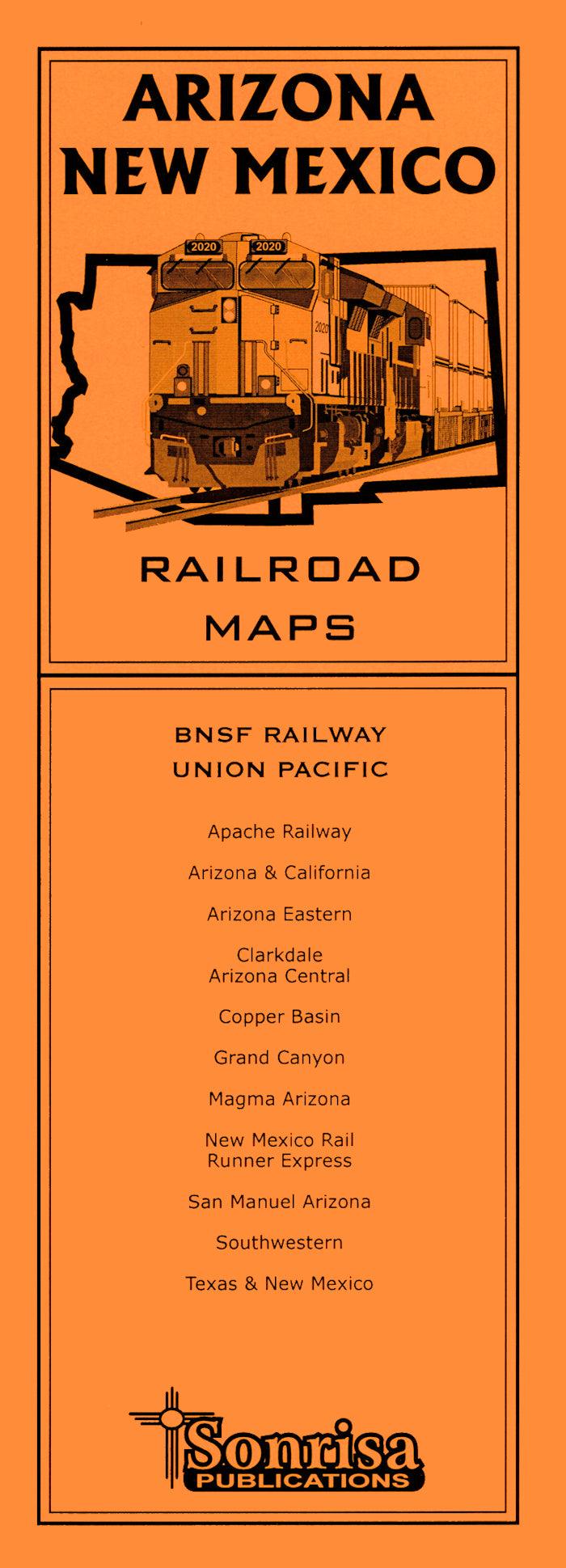 ARIZONA-NEW MEXICO Railroad Maps - Arizona Hobbies LLC