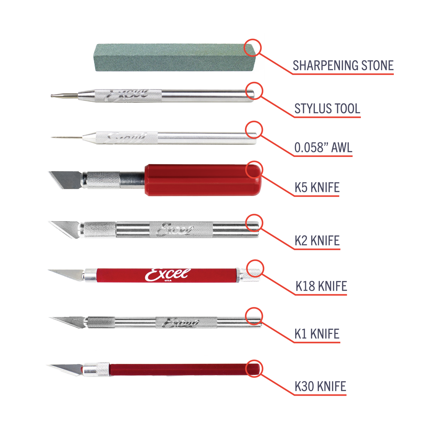 Super Deluxe Knife Set with 43 Blades and Knives