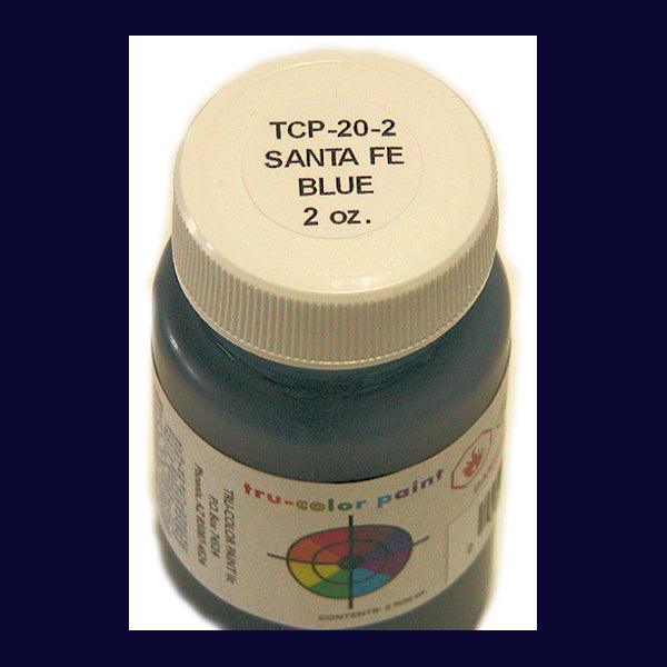 Santa Fe BLUE 2 oz bottle (Airbrush-ready) Tru-Color Paint SPECIAL ORDER ONLY - Arizona Hobbies LLC