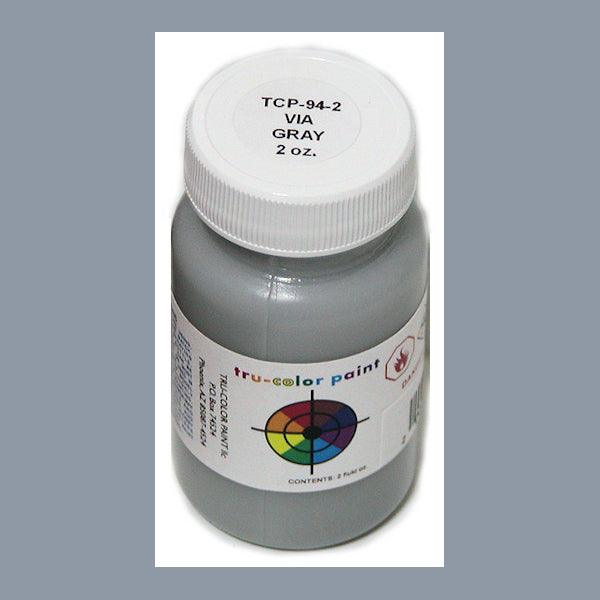 VIA Rail GRAY 2 oz bottle (Airbrush-ready) Tru-Color Paint SPECIAL ORDER ONLY - Arizona Hobbies LLC