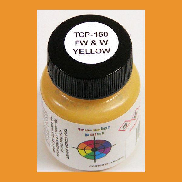 Fort Worth & Western YELLOW 1 oz bottle (Airbrush-ready) Tru-Color Paint - Arizona Hobbies LLC