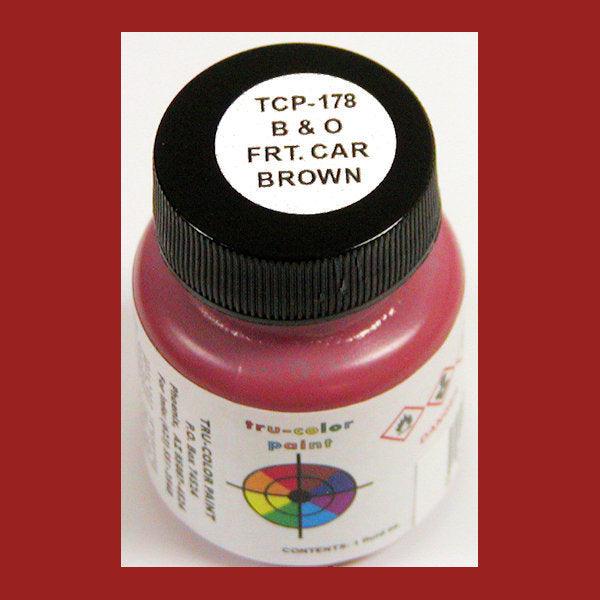 Baltimore & Ohio FREIGHT CAR BROWN 1 oz bottle (Airbrush-ready) Tru-Color Paint SPECIAL ORDER ONLY - Arizona Hobbies LLC