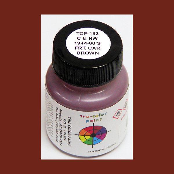 Chicago & North Western FREIGHT CAR BROWN 1944-1960s 1 oz bottle (Airbrush-ready) Tru-Color Paint SPECIAL ORDER ONLY - Arizona Hobbies LLC