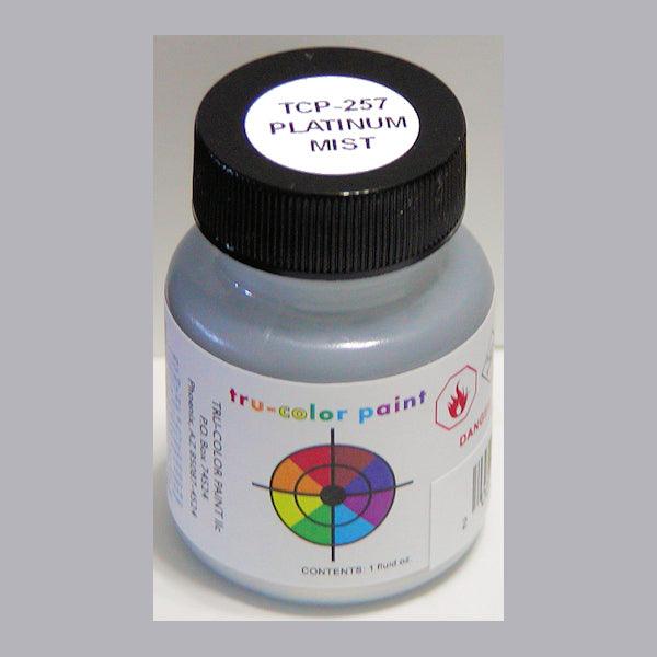 PLATINUM MIST (Flat) 1 oz bottle (Airbrush-ready) Tru-Color Paint - Arizona Hobbies LLC