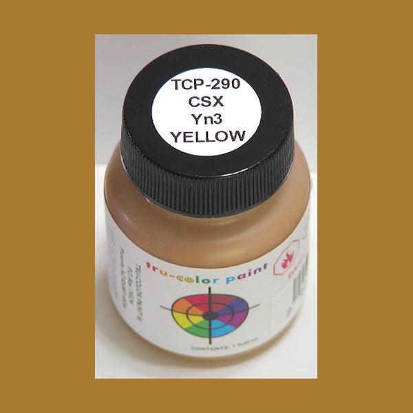 CSX Y3N YELLOW 1 oz bottle (Airbrush-ready) Tru-Color Paint - Arizona Hobbies LLC