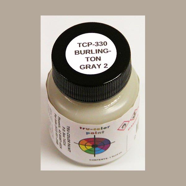 Burlington Route Hopper Car No. 2 GRAY 1 oz bottle (Airbrush-ready) Tru-Color Paint - Arizona Hobbies LLC