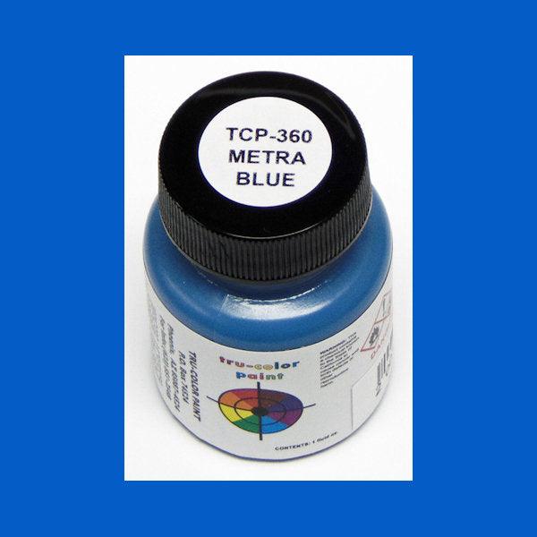 METRA Commuter North BLUE 1 oz bottle (Airbrush-ready) Tru-Color Paint - Arizona Hobbies LLC