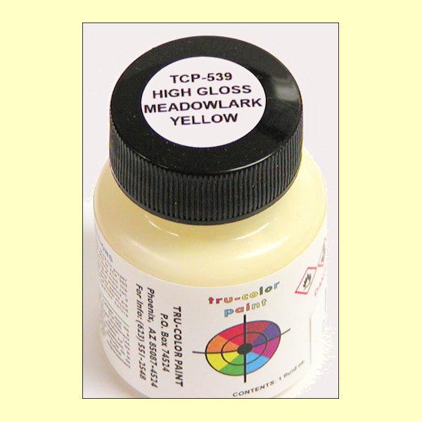 High-gloss MEADOWLARK YELLOW 1 oz bottle (Airbrush-ready) Tru-Color Paint - Arizona Hobbies LLC