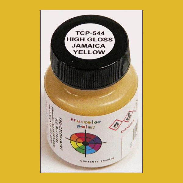 High-gloss JAMAICA YELLOW 1 oz bottle (Airbrush-ready) Tru-Color Paint - Arizona Hobbies LLC
