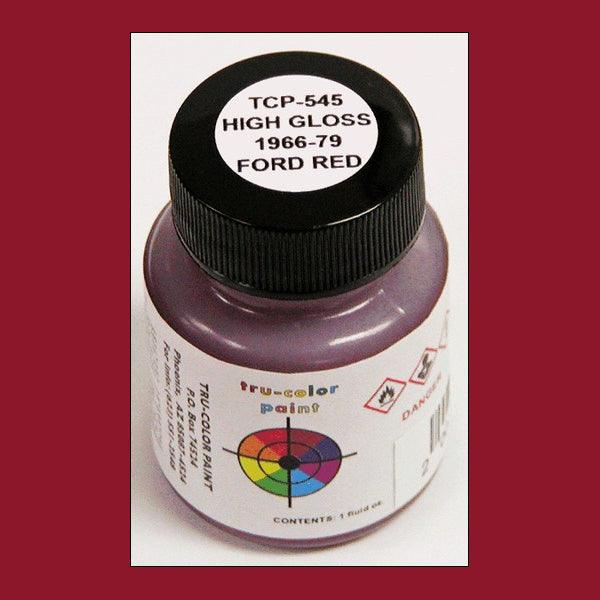 High-gloss FORD RED 1966-1979 1 oz bottle (Airbrush-ready) Tru-Color Paint - Arizona Hobbies LLC
